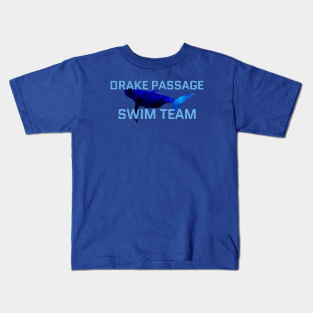 Drake Passage Swim Team V2 Kids T-Shirt by L'Appel du Vide Designs by Danielle Canonico